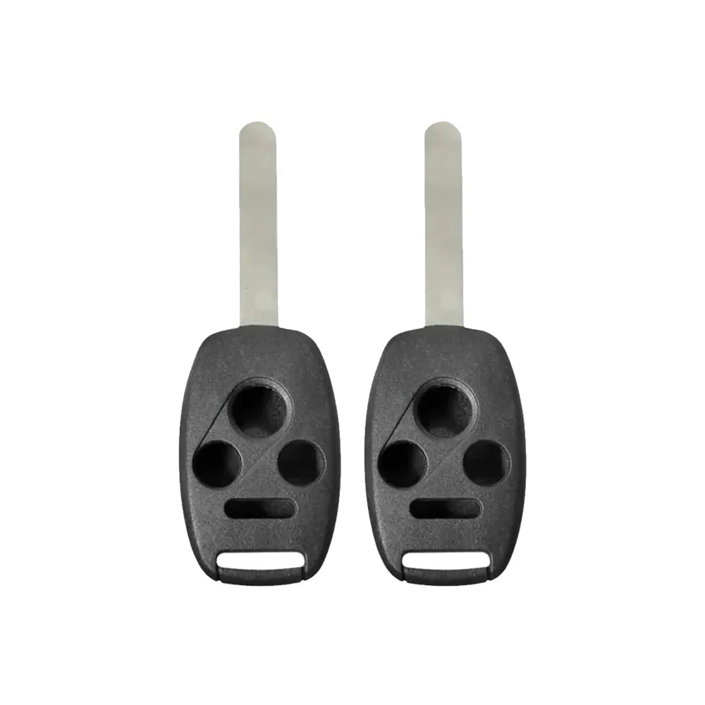 Remote Head Key Shell For Honda 4-Btns No Chip Holder Bundle of 2