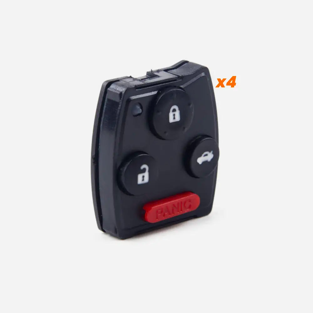 Honda Keyless Entry Remote Car Key Fob Case Button Pad 4B PACK OF 4