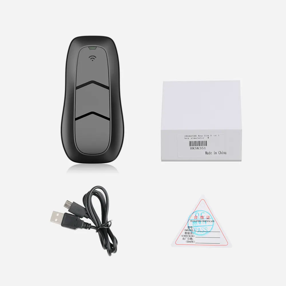 OBDSTAR Key SIM 5 in 1 Smart Key Simulator Support Toyota 4D and H Chip