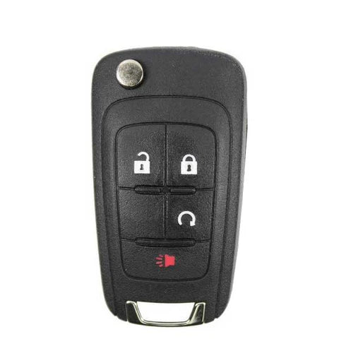 Aftermarket Flip Remote Key Shell for Chevrolet/GM 4B Remote Start OHT01060512)
