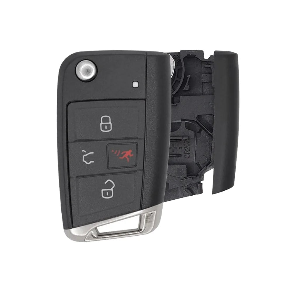 Afermarket Flip Key Shell for Volkswagen 4-Buttons FCC: NBGFS12P01 (MQB)
