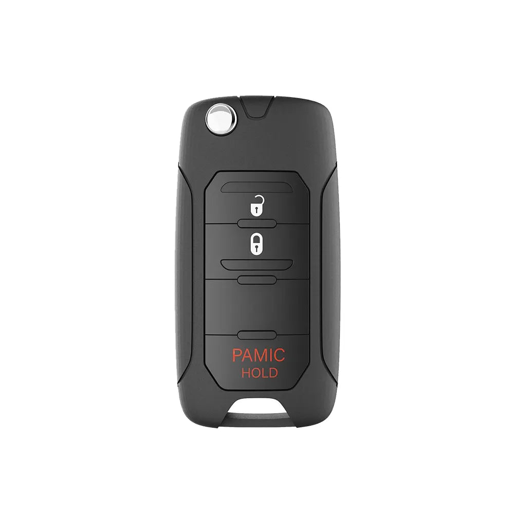 Aftermarket Flip Remote Key for Jeep 3Btns FCC: 2ADFTFI5AM433TX