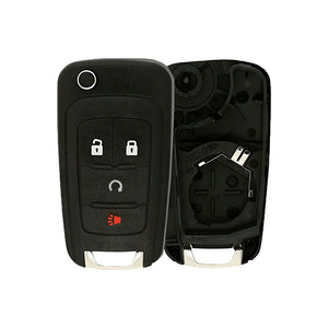 Aftermarket Flip Remote Key Shell for Chevrolet/GM 4B Remote Start FCC: OHT01060512
