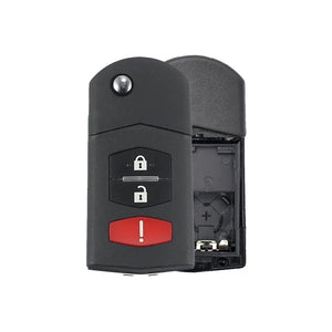 Aftermarket Flip Remote key Shell for Mazda 3-Buttons FCC: BGBX1T478SKE12501