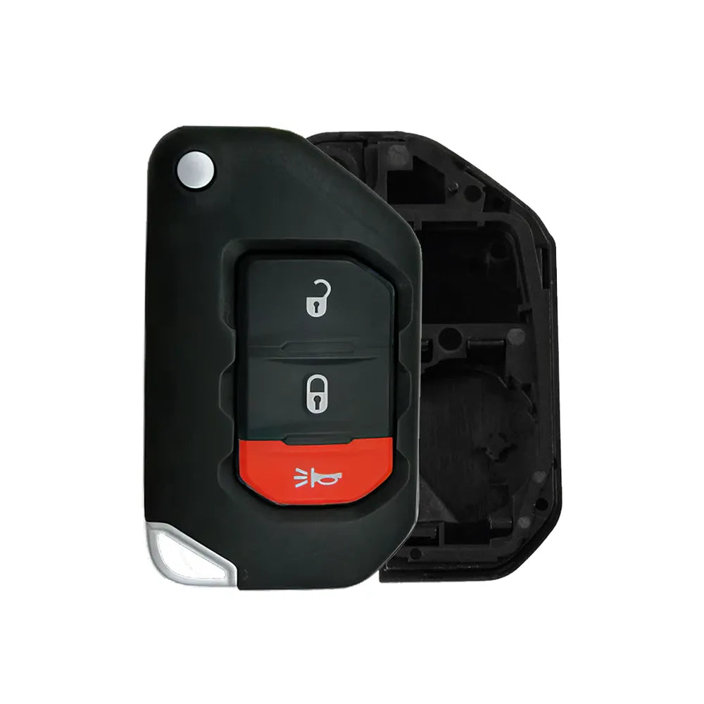 Aftermarket Flip Remote key shell for JEEP 3Btns FCC: OHT1130261