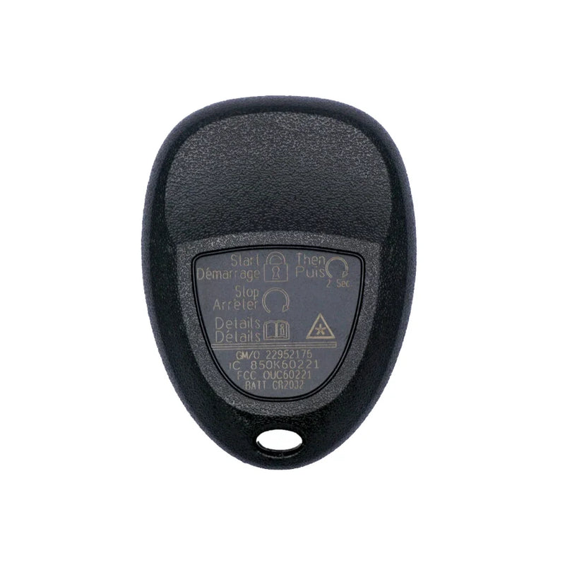 OEM Refurbished Remote For Chevrolet 5 Buttons Trunk FCC: KOBGT04A