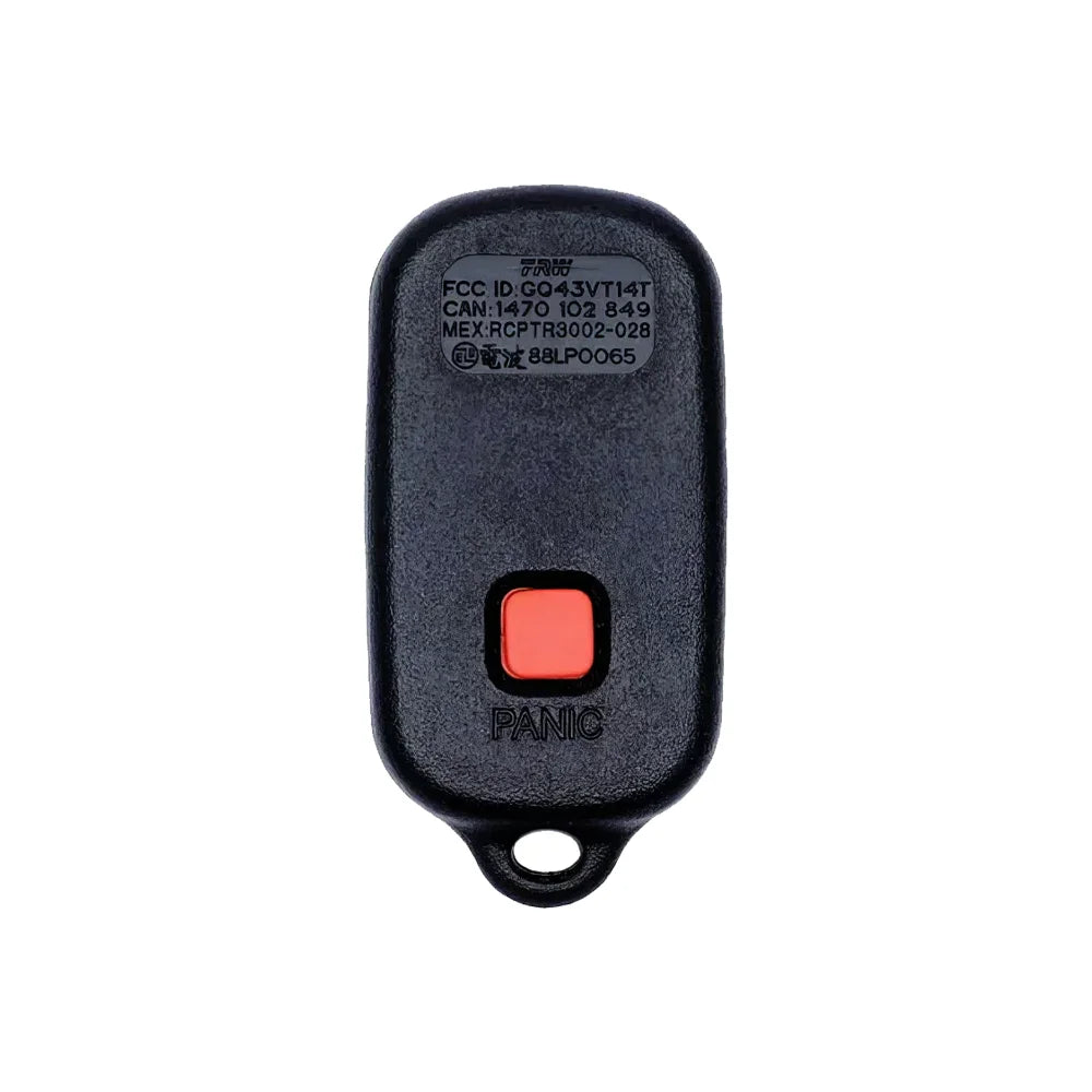 OEM Refurbished Remote For Toyota 3B FCC: GQ43VT14T