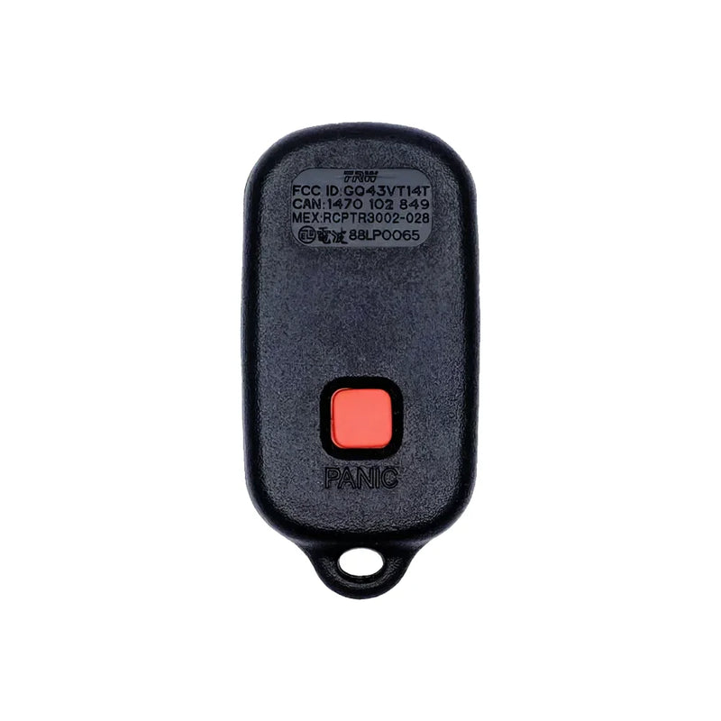 OEM Refurbished Remote For Toyota 3B FCC: GQ43VT14T