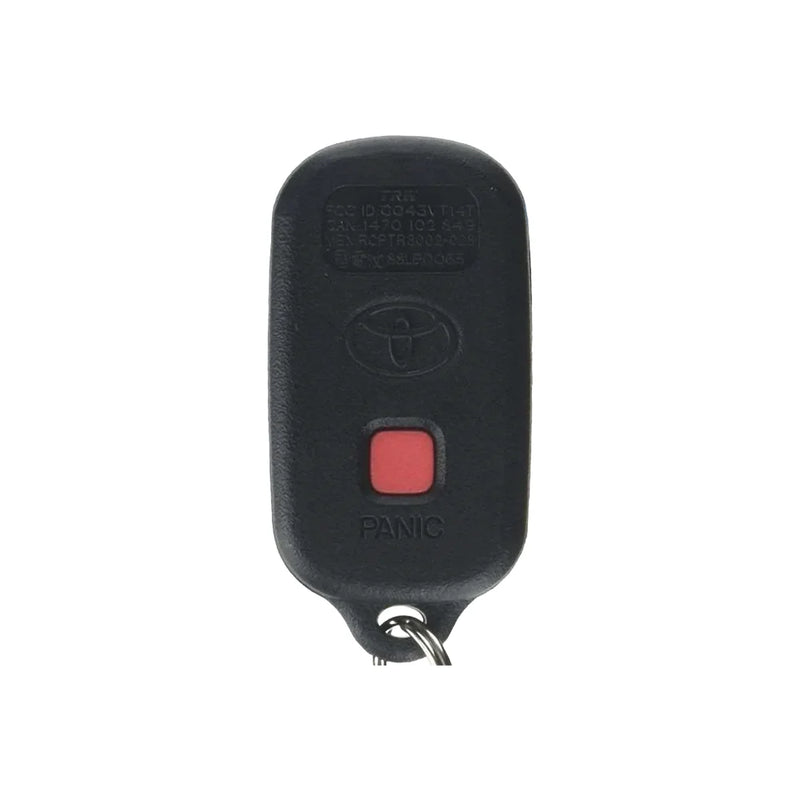 OEM Refurbished Remote For Toyota 4 Button Trunk FCC: GQ43VT14T