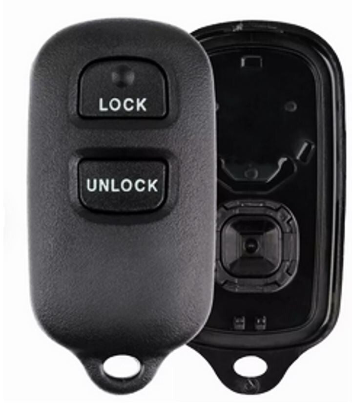 Aftermarket Remote Shell For Toyota 3 Buttons FCC: GQ43VT14T (with Square back inside)