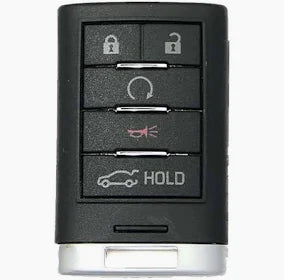 Aftermarket SmartKey for Cadillac 5 BTN  TRUNK FCC NBG009768T 315MHZ